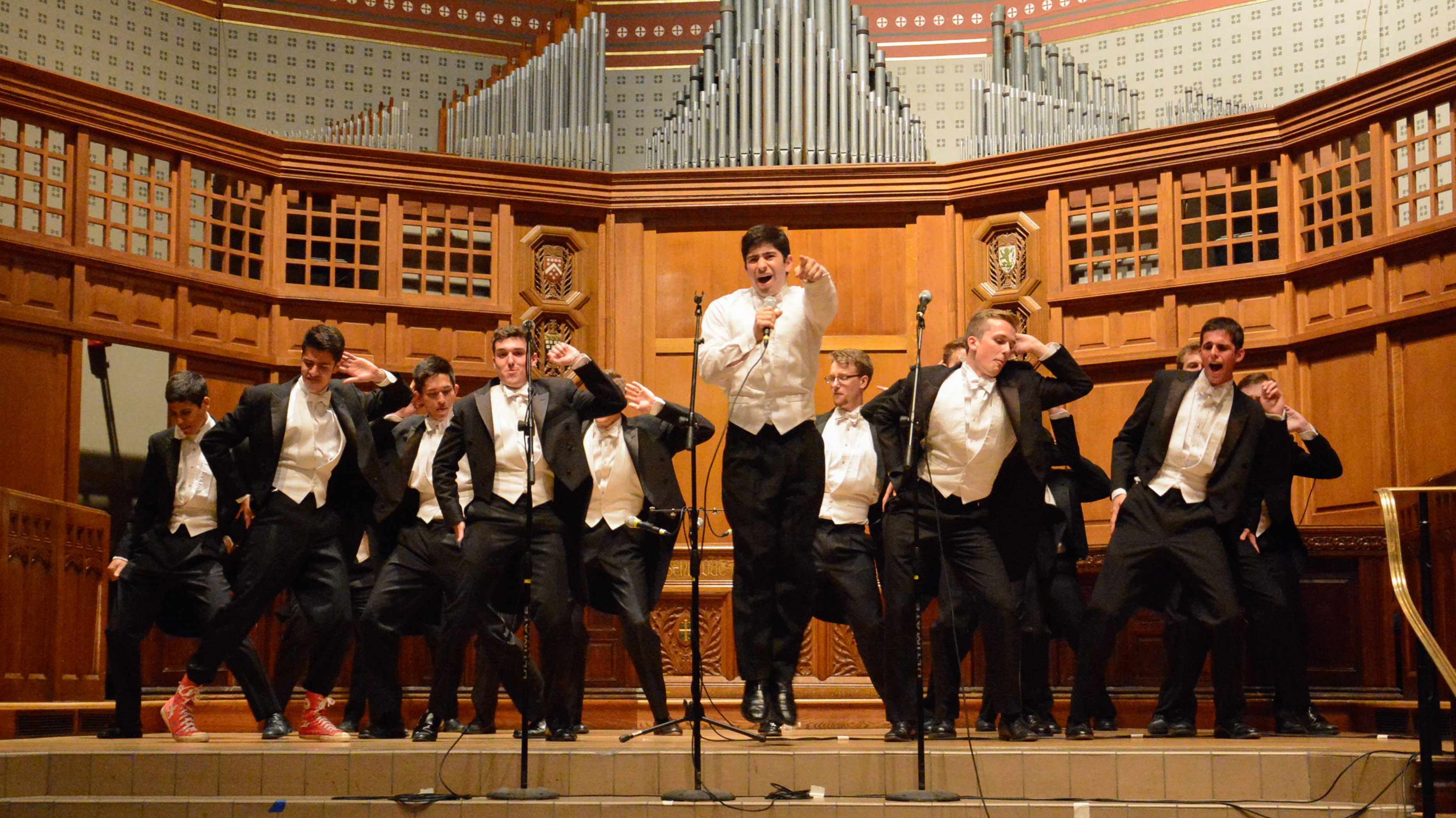The Spizzwinks(?) of 2014 perform during the Centennial Reunion